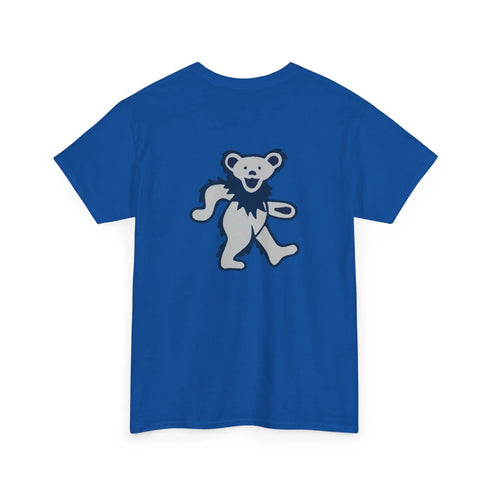 Grateful Dead - Front + Back Print - New York Yankees Classic Stealie / Dancing Bear T-Shirt - MLB - StealieShop